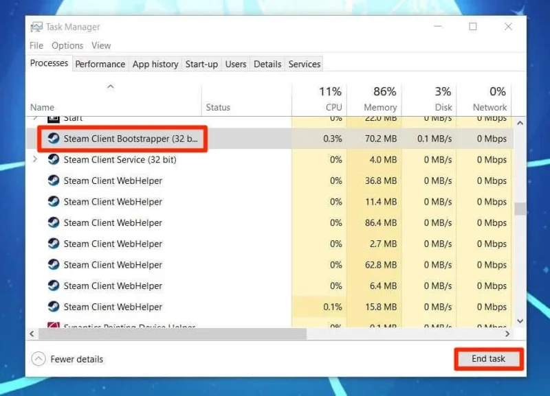 Fiks fatal feil "Kunne ikke laste Steamui.dll" Windows 11/10