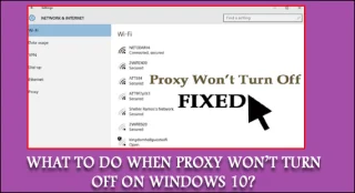 Hvad skal man gøre, når proxy ikke slukker på Windows 10?