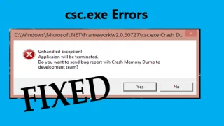 [LØST] Hvordan fikser jeg csc.exe-feil i Windows 10?