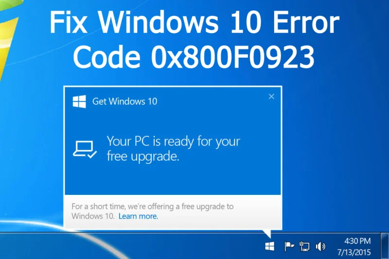 [Snabbfix] Hur åtgärdar jag Windows 10-uppgraderingsfelkoden 0X800F0923?