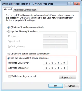 Sådan rettes 'Server IP-adresse kunne ikke findes' Windows 10?