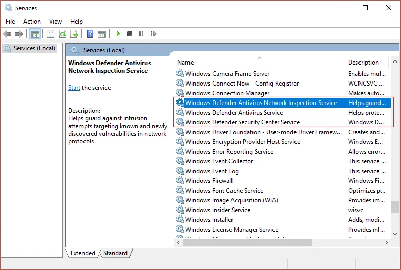 Windows Defender vil ikke starte på Windows 10 [FIKSET]