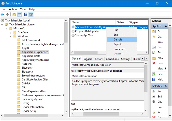 FIX: Microsoft-kompatibilitet Telemetri Høy CPU-bruk permanent