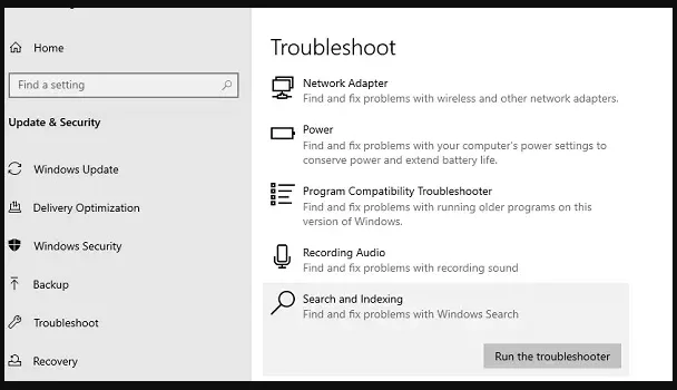 Sådan rettes File Explorer-søgning, der ikke virker i Windows 10 1909