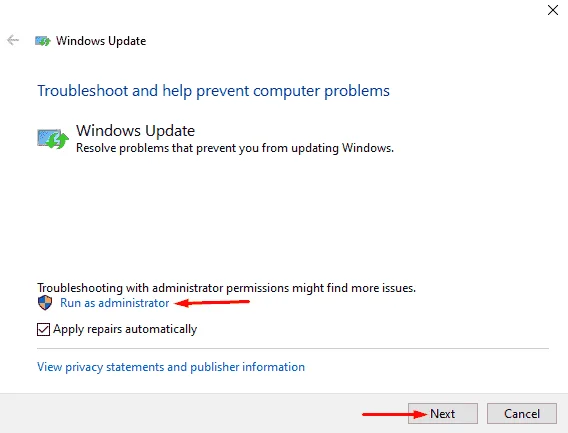 [LØST] Sådan rettes Windows Update-fejl 0xc190012e