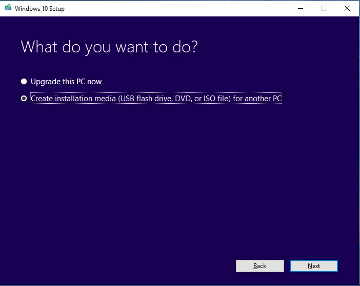 Vytvorenie inštalačného média pre Windows 10