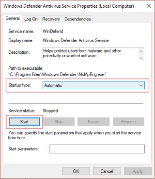 Windows Defender vil ikke starte på Windows 10 [FIKSET]