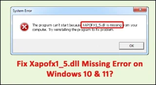 Fixa Xapofx1_5.dll Missing Error på Windows 10 & 11?