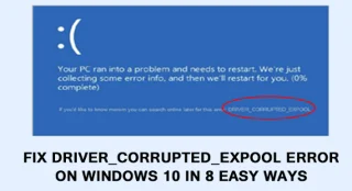 Ret DRIVER_CORRUPTED_EXPOOL-fejl på Windows 10 på 8 nemme måder