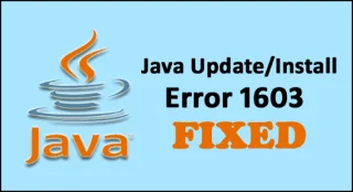 Korjattu Java-päivitys/asennusvirhe 1603 Windows 10:ssä