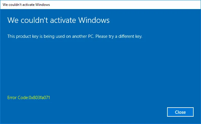 24 mest almindelige Windows 10-aktiveringsfejlkoder og deres rettelser [OPDATERET]