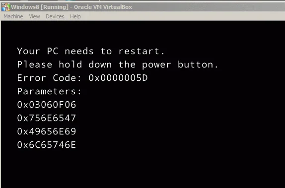 Hvordan fikse feilkode 0x0000005d i Windows 10/8/7