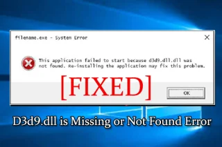 Hur fixar jag d3d9.dll-fel som saknas eller hittades inte i Windows 10/8 & 7?