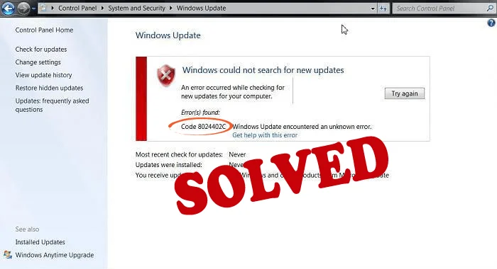 6 effektive måder at rette Windows Update-fejl 8024402C på