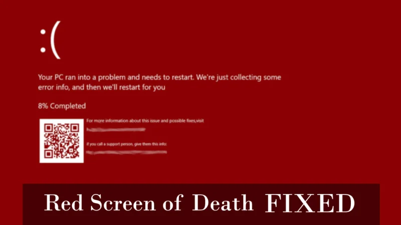 Red Screen of Death: 5 korrigeringar för att lösa Windows 10 RSOD-fel