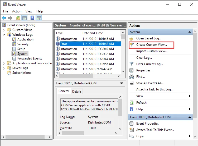 Hvordan se hendelses-/BSOD-/feil-/krasjlogger på Windows 10?