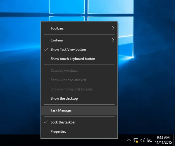 11 hurtige måder at åbne Task Manager på Windows 10