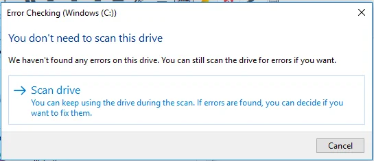 Ret systemgendannelsesfejl 0x800700b7 i Windows 10