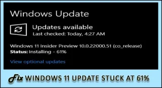 Fikset Windows 11-oppdatering satt fast på 61 % [9 PRISTE MÅTER]