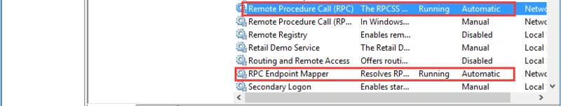[FIXAT] RPC-servern är inte tillgänglig 0x800706ba