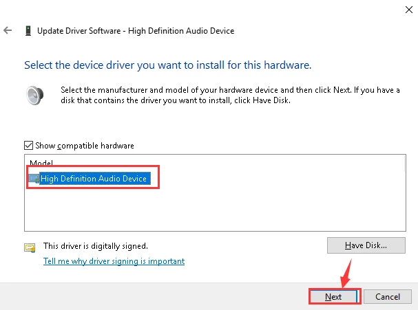 [LØST] Realtek High Definition Audio Driver Problem