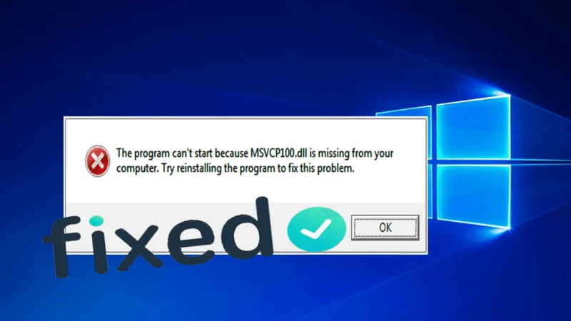 Sådan rettes MSVCP100.DLL manglende fejl på Windows 10?