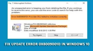 Sådan rettes opdateringsfejl 0x8009001D i Windows 10