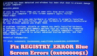 7 arbejdsløsninger til at rette REGISTRY_ERROR blå skærmfejl (0x00000051)