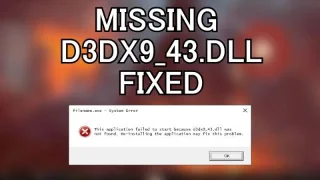 [RETTET] d3dx9_43.dll mangler eller ikke funnet feil i Windows 10, 8, 8.1 og 7