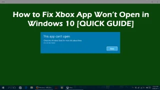 Slik fikser du Xbox-appen som ikke åpnes i Windows 10 [HURTIGVEILEDNING]
