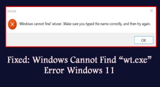 Korjattu: Windows ei löydä wt.exe -virhettä Windows 11