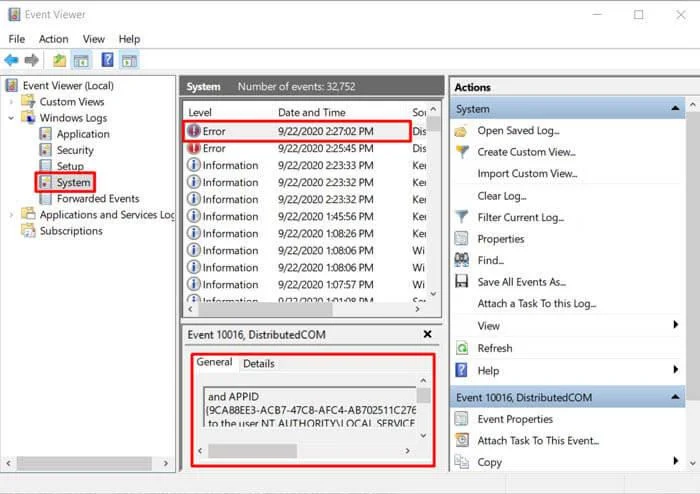 Hvordan se hendelses-/BSOD-/feil-/krasjlogger på Windows 10?