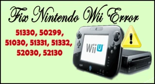Ret Nintendo Wii-fejlkoder 51330, 50299, 51030, 51331, 51332, 52030, 52130