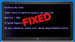 Sådan rettes opstartsenhed ikke fundet 3F0-fejl på Windows 10?