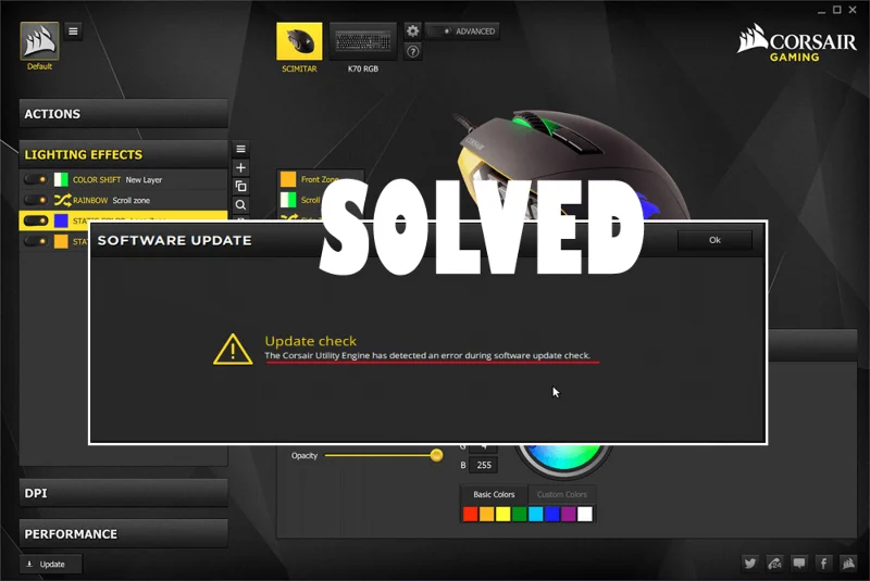Slik fikser du Corsair Utility Engine Update-feil