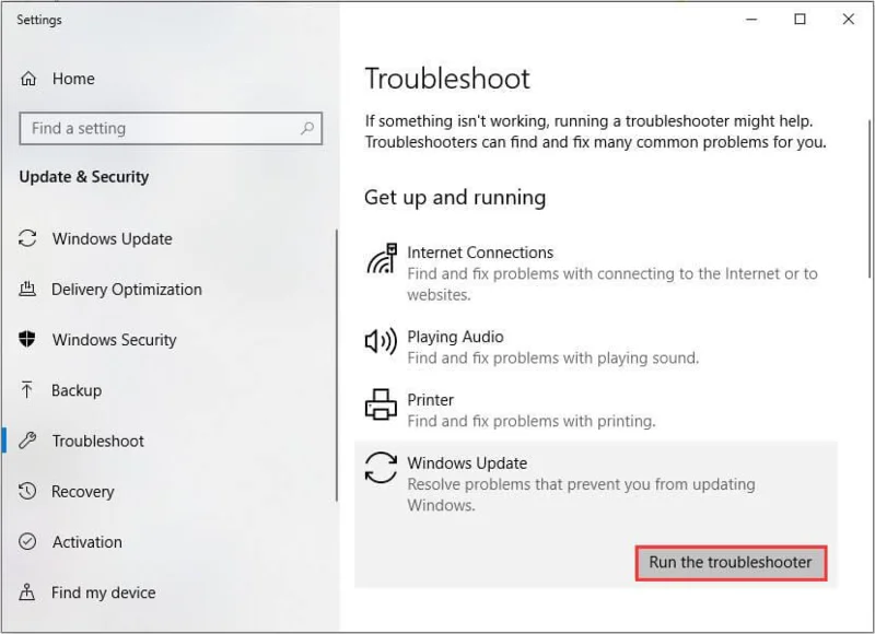 Виправте помилку оновлення Windows 10 0x80071160 – найкращі налаштування та прийоми