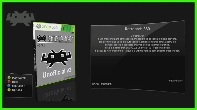 RetroArch Xbox 360 -emulaattori kuva