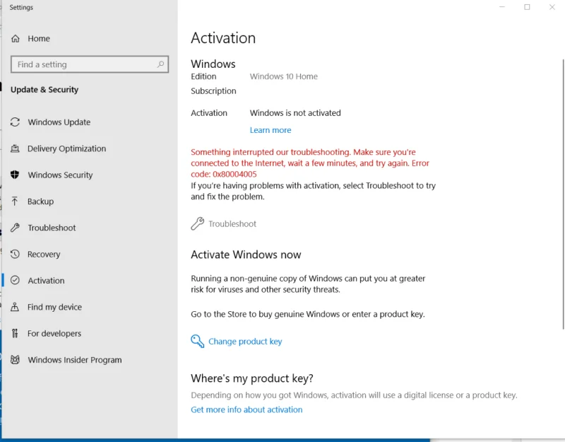 24 mest almindelige Windows 10-aktiveringsfejlkoder og deres rettelser [OPDATERET]