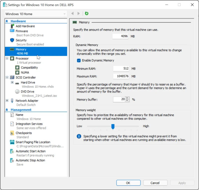 Virtuális gép létrehozása Windows 11 rendszerben