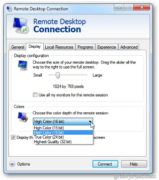 Fremskynde forbindelser til fjernskrivebord på Windows
