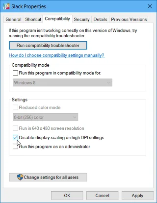 Fixa fuzzy Windows 10-text på högupplösta skärmar