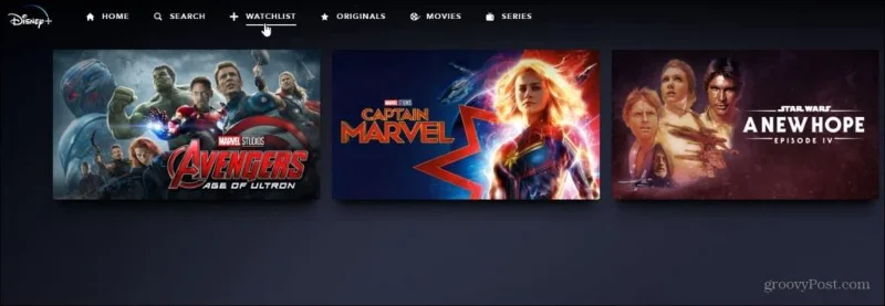 Jak přidat nebo odstranit filmy a seriály ze seznamu sledování Disney Plus