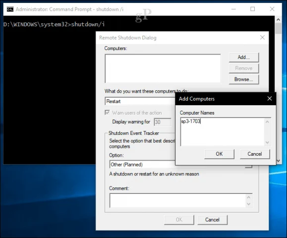 Sådan fjernlukning eller genstart af din Windows 10-pc