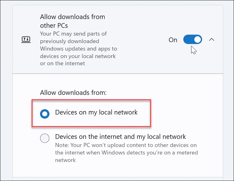 Sådan deaktiveres leveringsoptimering på Windows 11