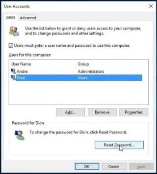 Sådan gendannes eller nulstilles en mistet Windows 10-brugerkontoadgangskode