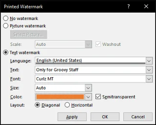 Vízjel hozzáadása a dokumentumokhoz a Microsoft Word programban