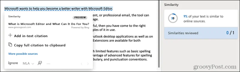 Hur man skriver bättre med Microsoft Editor i Word