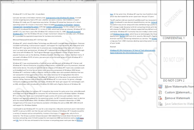 Vízjel hozzáadása a dokumentumokhoz a Microsoft Word programban