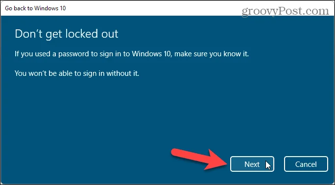 Sådan ruller du tilbage til Windows 10 efter installation af Windows 11