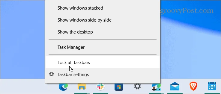 Sådan centreres Windows 10-proceslinjen